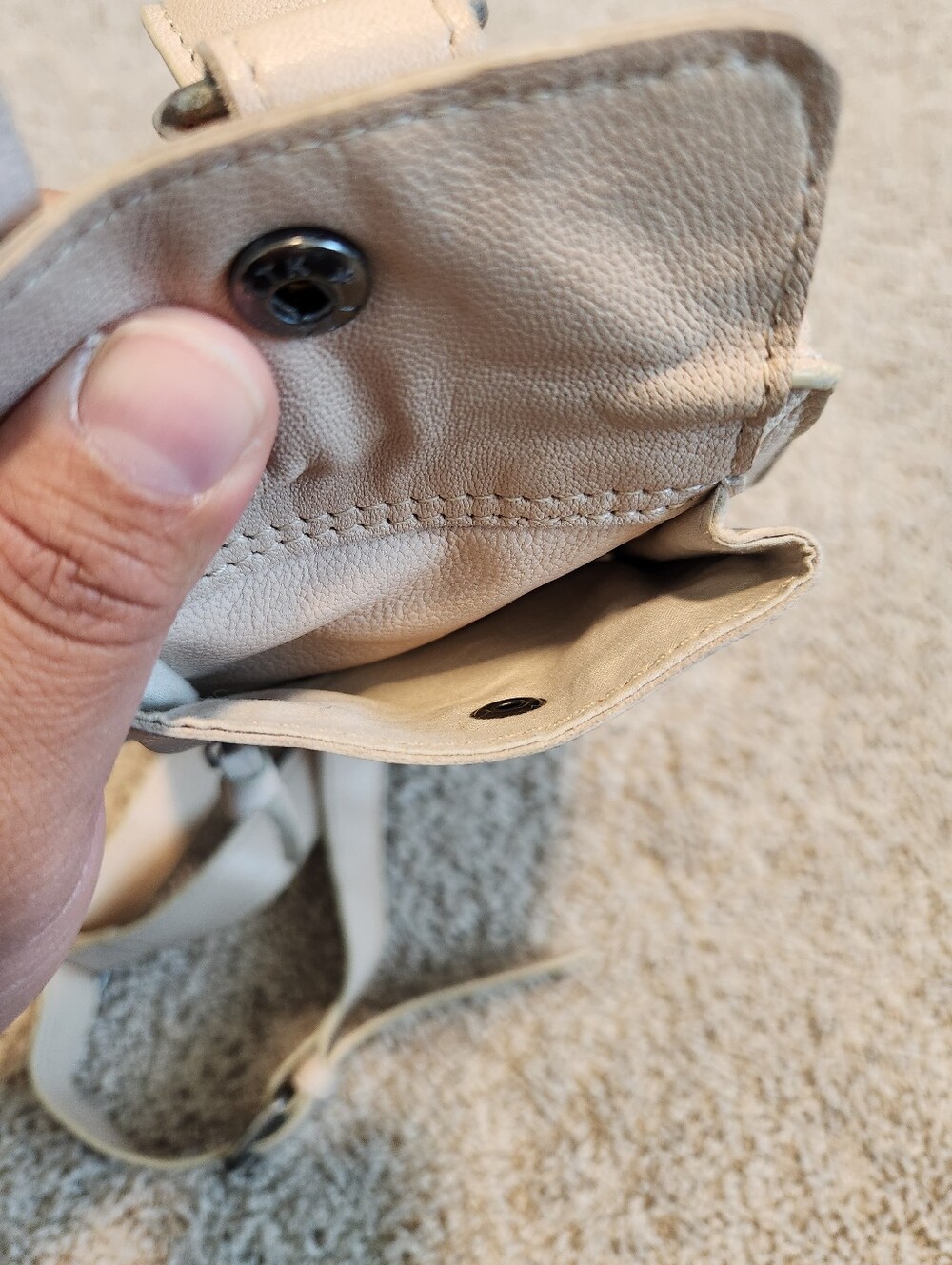 Free People Jagger Leather Sling Bag In Mineral - Picture 8 of 10